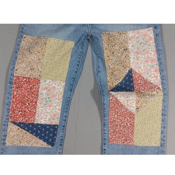 Levi’s 501 150th Anniversary Patchwork Jeans Women’s 25x30 Vintage Style NWT - Picture 4 of 9
